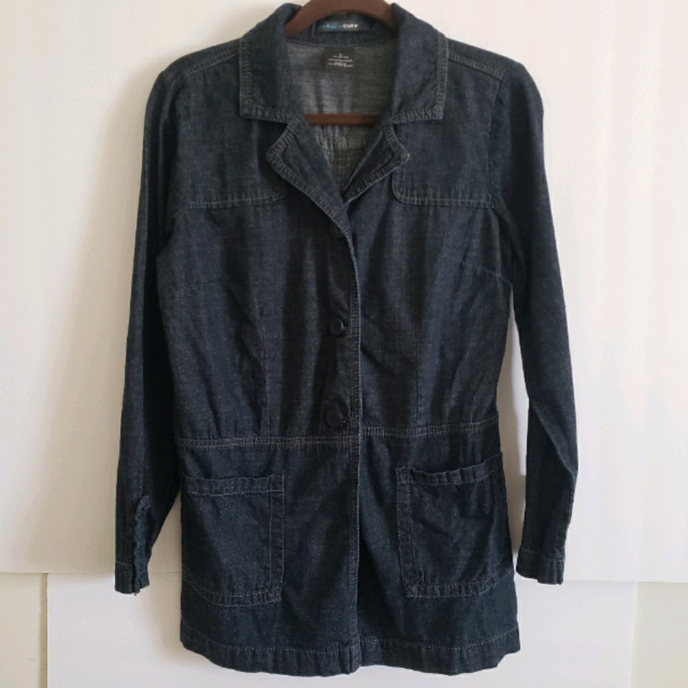 French Cuff Denim Light Jacket Top S